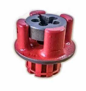 1" NPT Pipe Threading Die Head Red Cast Iron Fits Ridgid Threader - Refurbished - Picture 1 of 7