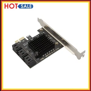 PCIe SATA Adapter 6 Port SATA III auf PCI Express 3.0 X1 interne Erweiterungskar - Bild 1 von 8