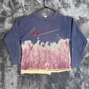 Vintage Thrashed Nike Pullover Sweater Size Large Long Sleeve Crewneck - Picture 1 of 7