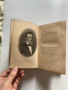 LEBEN UND REDEN VON ABRAHAM LINCOLN 1860 J.W. Bradley Pre Civil War Hamlin RARE - Bild 1 von 11