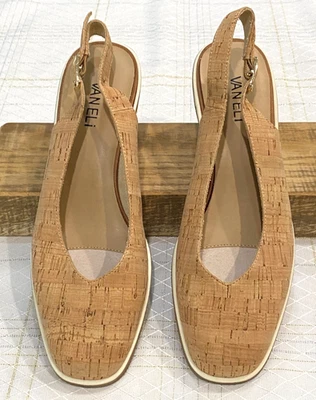 Sandalias Vaneli Baise (para mujer 8-1/2 M) de corcho natural - nuevas sin caja Foto 1 de 4