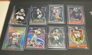 Lote de 8 tarjetas de novato Brock Bowers de los NFL Raiders 2024 - Imagen 1 de 9