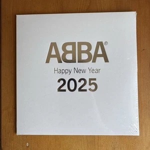 ABBA Happy New Year (2025) Excl. White LP 7" - Number 0309/3500 NEW - Picture 1 of 2