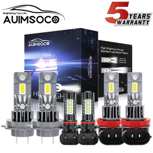 For Chevy Malibu LT LTZ 2013-2015 LED Headlights High Low Beam + Fog Light Bulbs - Picture 1 of 20