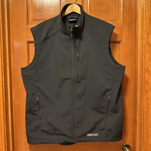 Marmot Vest Softshell Black Full Zip Hiking Outdoors Men’s 2XL - Picture 1 of 8