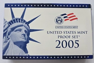 2005 United States Mint Silver Proof Set Complete 10 Piece Set With COA And OGP - Picture 1 of 4