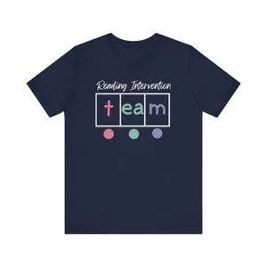 Reading Intervention Team Unisex Jersey Short Sleeve Tee - Picture 1 of 17