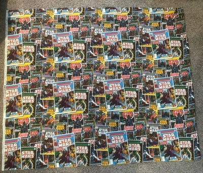 Star Wars Comic Book Cotton Fabric 44 x 36" 2012 Lucas Film RARE LOOK! - Image 1 of 3