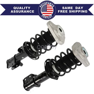 2PCS Front Shock Struts Assembly For Mercedes W212 W218 CLS63 E63 AMG 4Matic ADS - Image 1 of 4