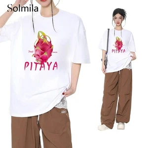 Spring Fashion Korean Casual Shirt Fruity Print Shirt Comfortable Fabric - Picture 1 of 16
