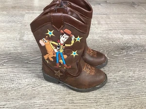 Disney Pixar Toy Story Woody Bullseye Cowboy Boots Toddler Size 5 Baby Boots - Picture 1 of 11
