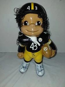 Vtg Atlantic Mold Ceramic Football Player-Troy Polamalu-Steelers- Painted - Picture 1 of 5