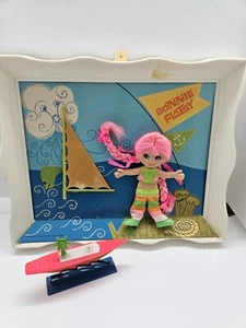 Vintage Flatsy Bonnie Doll Frame Picture 3D Sailor Sailboat Ideal Set - Picture 1 of 9