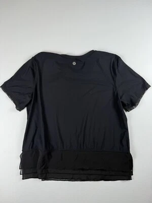 Lululemon Sole Training Short Sleeve Black Top Shirt See Photos For Measurements - Image 1 of 4