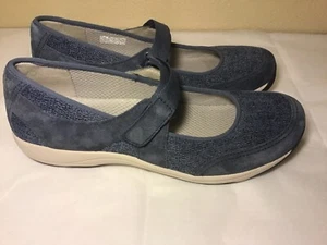 Dansko Shoes Hennie Women's Size EU 42 Suede Blue Mary Jane Leather Fabric Upper - Picture 1 of 24