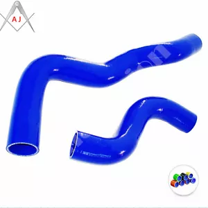 Para Toyota FZJ75 LANDCRUISER 1FZ 1992-2001 Mangueras de refrigerante del radiador de silicona azul - Imagen 1 de 3