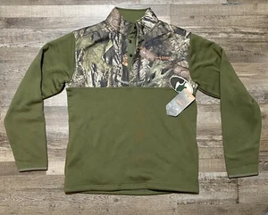 Habit Men’s Mossy Oak Camo Chinquapin Snap Front Large Pullover New With Tags - Picture 1 of 5