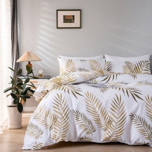 Geometric Leaf Pastoral StyleDuvet Cover Nordic Bed Cover Pillowcase Quilt Cover