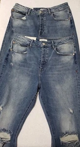 Set bestehend aus zwei Warp + Weft 32 x 27 PSP Palm Springs Crop Bootcut Jeans Valley Distress - Bild 1 von 12