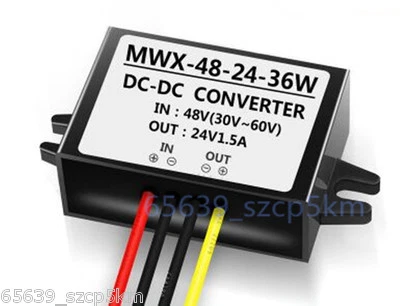 Waterproof Buck Converter Step Down Module Power Supply 36/48V to 24V 1.5A 36W  - Image 1 of 2