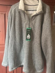 Giacca pullover foderata Orvis Sherpa XL nuova con etichetta 1/4 zip calda! Spedizione veloce! Vedi foto! - Foto 1 di 10