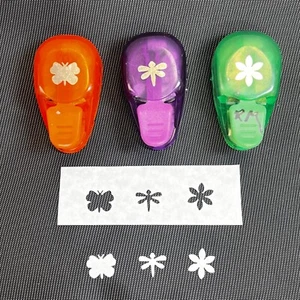 "Lote de 3 artesanías de flor de libélula mariposa formas perforadora de papel éxito EK de 2,5""" - Imagen 1 de 6