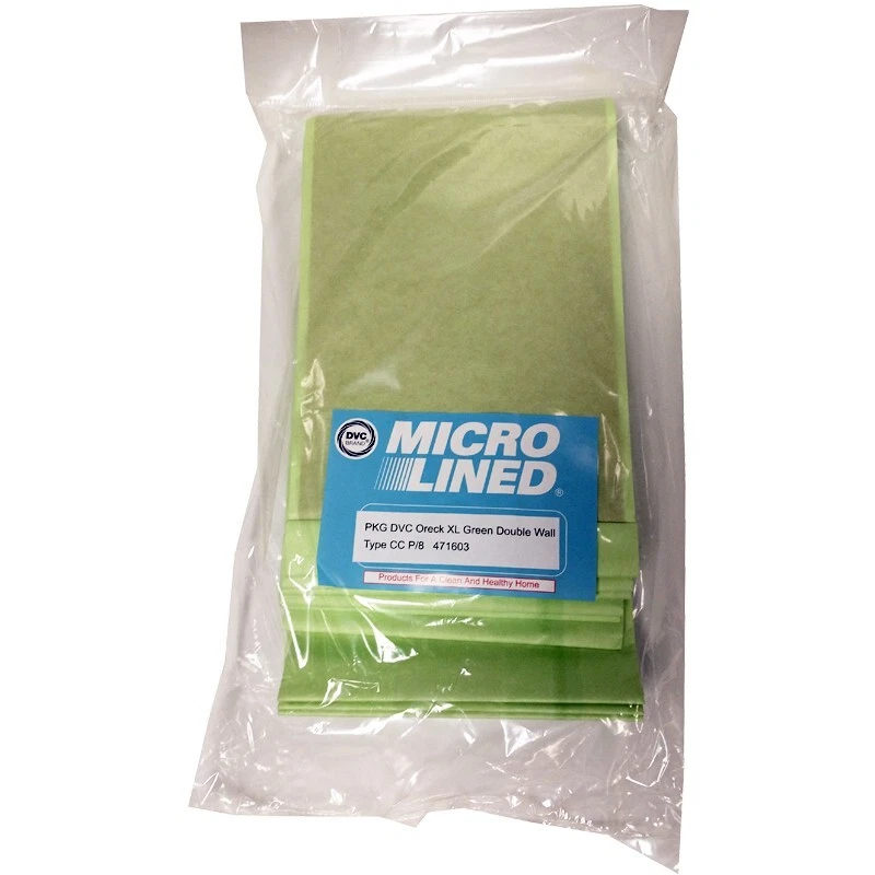 DVC for Oreck Replacement Vacuum Bags Type CC Double Walled Green 8pk - Image 1 of 1