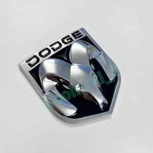 1 pieza para DODGE Logo Side Emblenm insignia pegatina negro coche R - Imagen 1 de 3