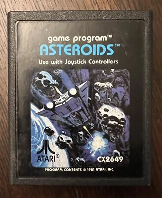 Asteroids 1981 Atari 2600 Authentic Cartridge Only - Image 1 of 3