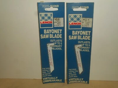 2 hojas de sierra de bayoneta LENOX 3" hojas de sierra de calar para cortar madera 20775-S336B Foto 1 de 4
