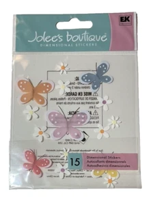 Fluttering Friends Butterflies Jolee's Boutique Dimensional Scrapbook Stickers - Picture 1 of 2