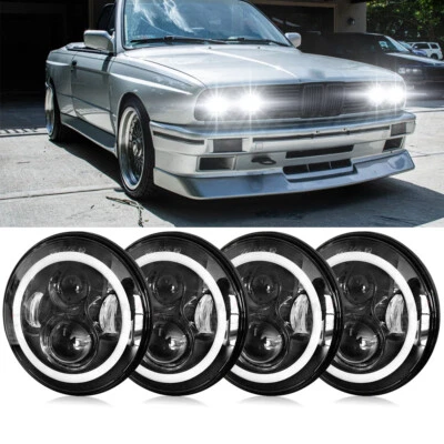 2 pares 5,75" 5-3/4 polegadas farol de LED HI/LO para BMW 325i 528i 535i 735i Baviera - Imagem 1 de 4