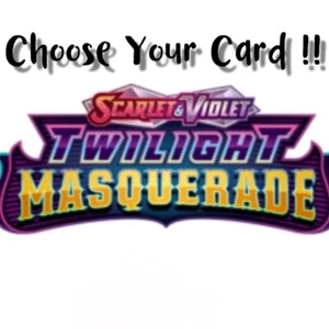 (PLZ LEER DESCRIPCIÓN) ¡Elige tu tarjeta! de Pokemon TCG "Twilight Masquerade" - Imagen 1 de 1