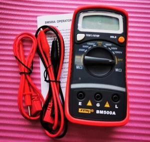 BM500A 1000V 1999M Resistance Tester Digital Insulation Meter Megohmmeter Megger - Picture 1 of 1