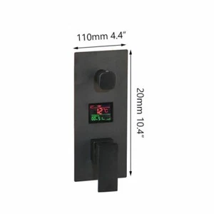 Concealed Box Black 2-way Digital Display Shower Diverter Mixer Control Valve - Picture 1 of 4
