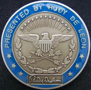 Under Secretary of Defense Personnel Readiness Rudy De Leon Challenge Coin - Picture 1 of 2