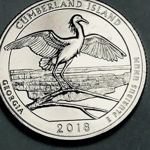 2018 S Washington Viertel ATB Georgia Cumberland Island aus Münzrolle - Bild 1 von 4
