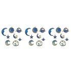 8Pcs Pendant Jewelry Globe Charm Earring Charm Metal Charms Pendants