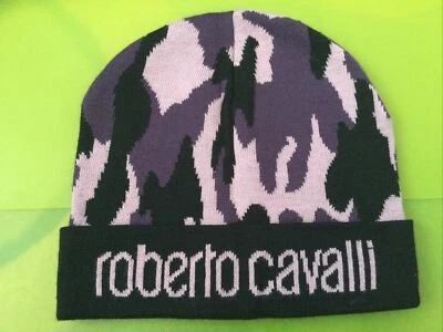 Roberto Cavalli Gorro Camuflaje Púrpura Nuevo Foto 1 de 4
