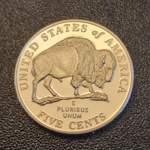 2005 S PROOF JEFFERSON "Buffalo or Bison" NICKEL - From a proof Set - FREE S&H Cover