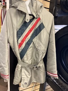 Vintage Fox Point Wheels of Man Insulated Silver Parka Jacket, Men's SMALL - Picture 1 of 8