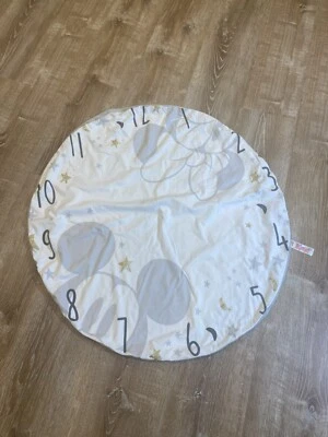 Disney Baby Milestone Manta 100% Algodón Redondo Mickey Minnie Reloj Usado en Excelente Condición Foto 1 de 4