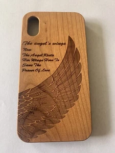 Wood Case For IPhone XR (Wing) - Picture 1 of 8