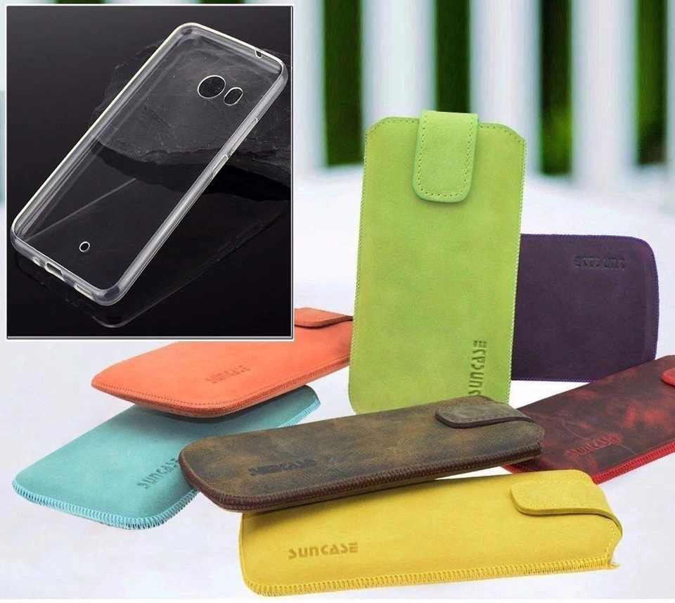 HTC U11 | HTC U11 Life | HTC 10 Custodia In Pelle Tasche Protettiva Etui Case - Immagine 1 di 1