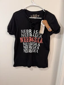 Nebraska Cornhuskers Retro Brand Women’s Size Medium Short Sleeve - Picture 1 of 8