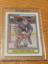 Topps Hockey Card #330 Mike Richter Rookie Card New York Rangers 1990.
