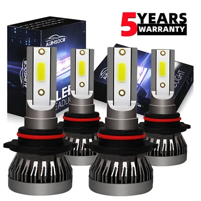 4x Kit de bombillas LED altas/bajas para Nissan Quest 2004 2005 2006 2007 2008 2009 Foto 1 de 4