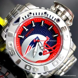 Invicta Sea Hunter Gen II NFL New England Patriots 70mm Steel Auto Watch New - Picture 1 of 12