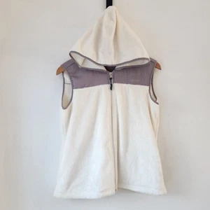 Calvin Klein Performance White Hooded Full-Zip Fleece Vest Women's Size S - Picture 1 of 8