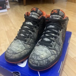 Size 9 - Nike Dunk Premium SB Mid Real Tree Camo - Picture 1 of 9